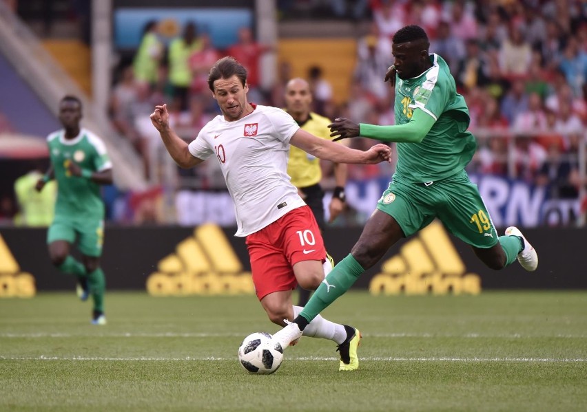 Krychowiak strzelił gola w meczu Polska-Senegal