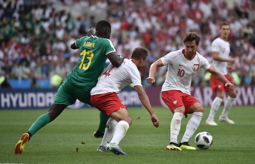 Krychowiak strzelił gola w meczu Polska-Senegal