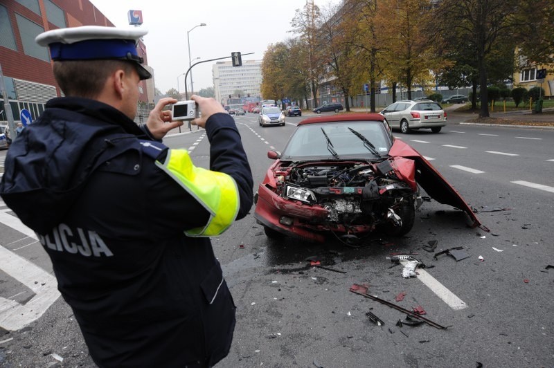 Wypadek na Malczewskiego...