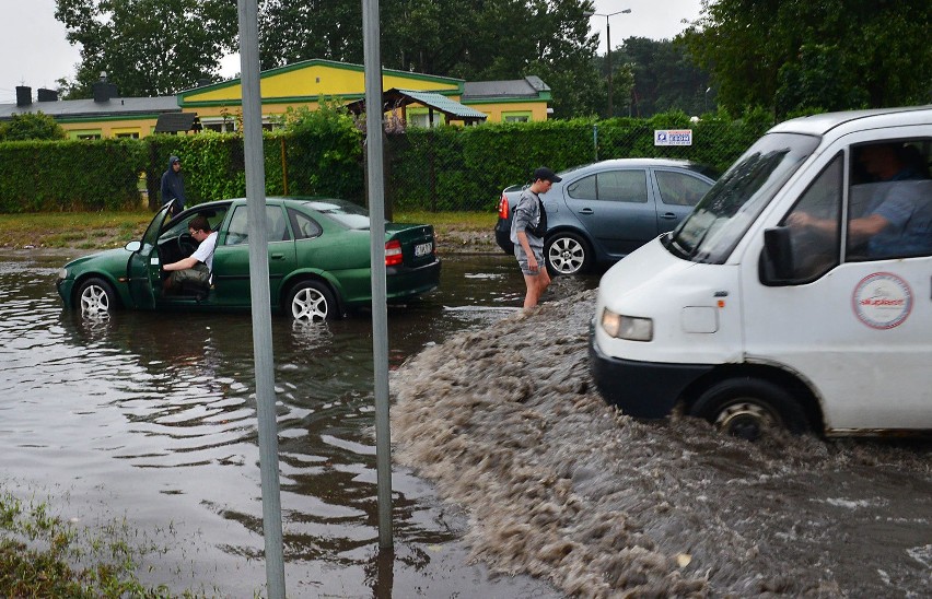 Bydgoskie ulice znów zalane