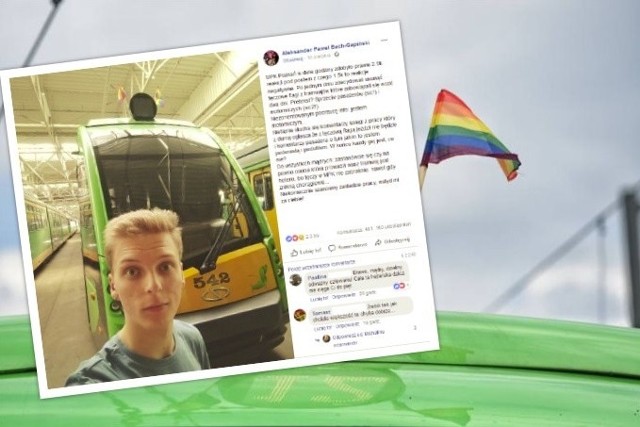 Motorniczy z Poznania przyznał, że jest gejem i skomentował decyzję MPK o ściągnięciu z tramwajów tęczowych flag.