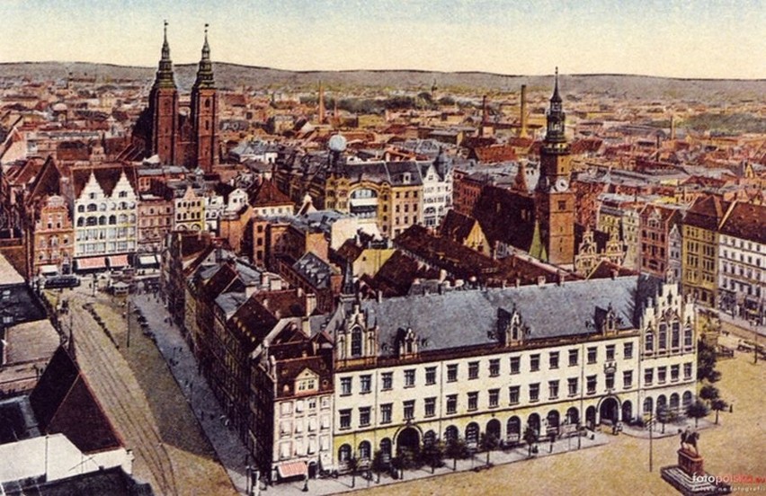 Rok 1920 - Rynek z wieży kościoła św.Elżbiety
