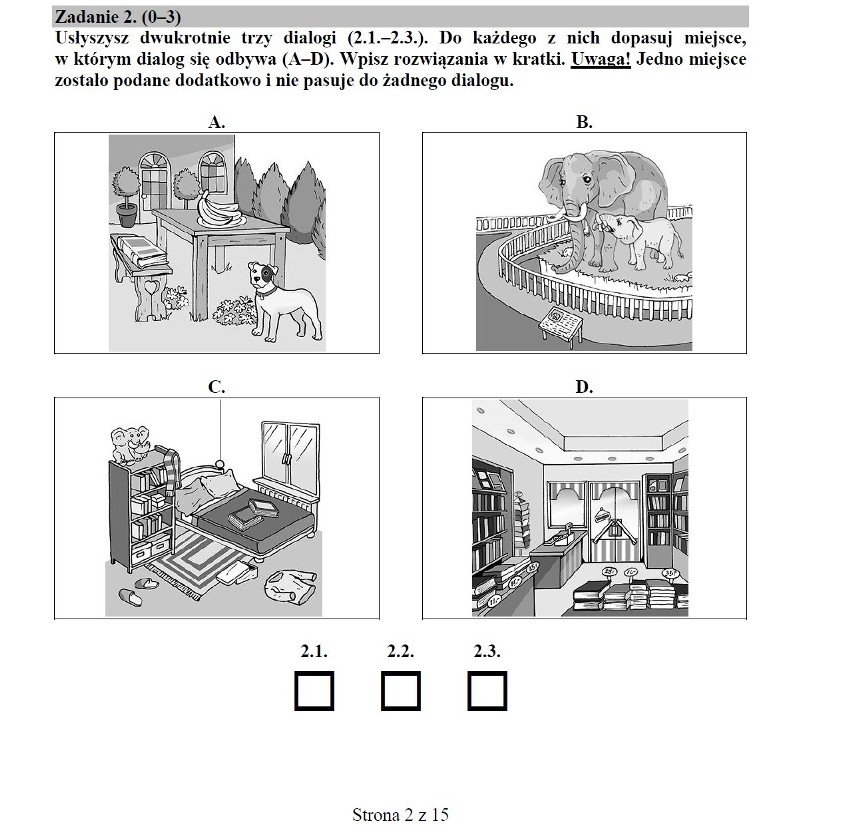 Sprawdzian szóstoklasisty 2015. Próbny test szóstoklasisty [ARKUSZ + KLUCZ ODPOWIEDZI]