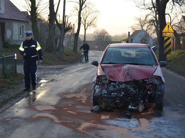 Niedostosowanie prędkości jazdy do panujących warunków to prawdopodobna przyczyna zdarzenia drogowego, do którego doszło w Padniewko koło Mogilna.