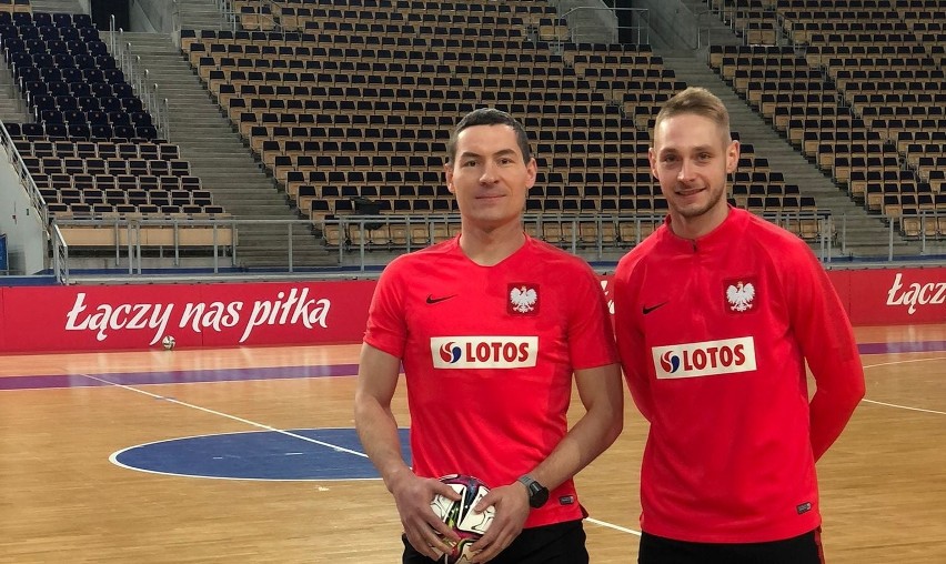 Z lewej Łukasz Błaszczyk - trzeci bramkarz reprezentacji...