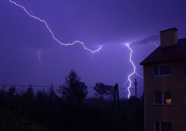 W ubiegłym tygodniu zdjęcie burzy przesłał do nas pan Kamil Chodorowski.