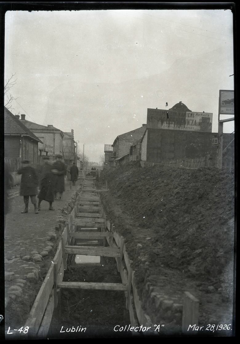 Budowa wodociągu w Lublinie, rok 1926