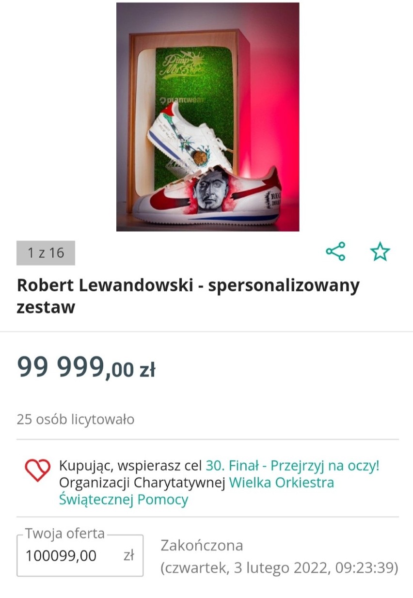 Poznańska firma Pimp My Shoes wystawiła na licytację WOŚP...