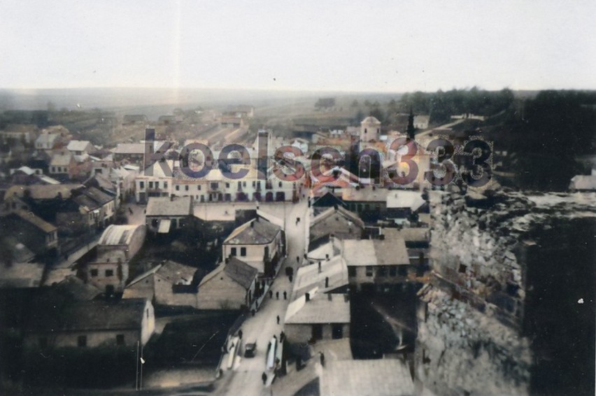 1939 rok, Iłża, widok na miasto z wieży zamkowej
