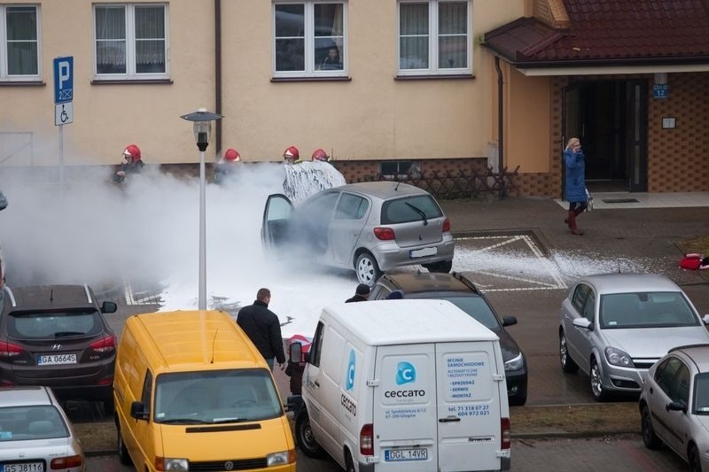 Pożar na ulicy Szafranka w Słupsku