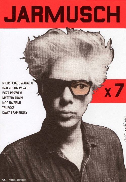 Plakat retrospektywy "7x Jarmusch".