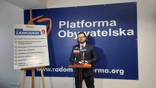 Jerzy Zawodnik, kandydat Koalicji Obywatelskiej w wyborach do Sejmiku Województwa Mazowieckiego zaprezentował swój program wyborczy.