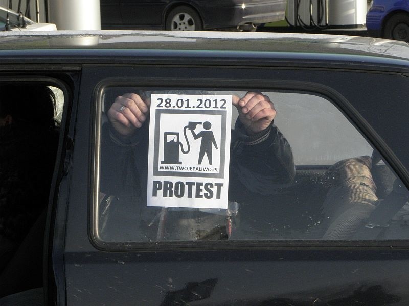 Protest paliwowy w Inowrocławiu