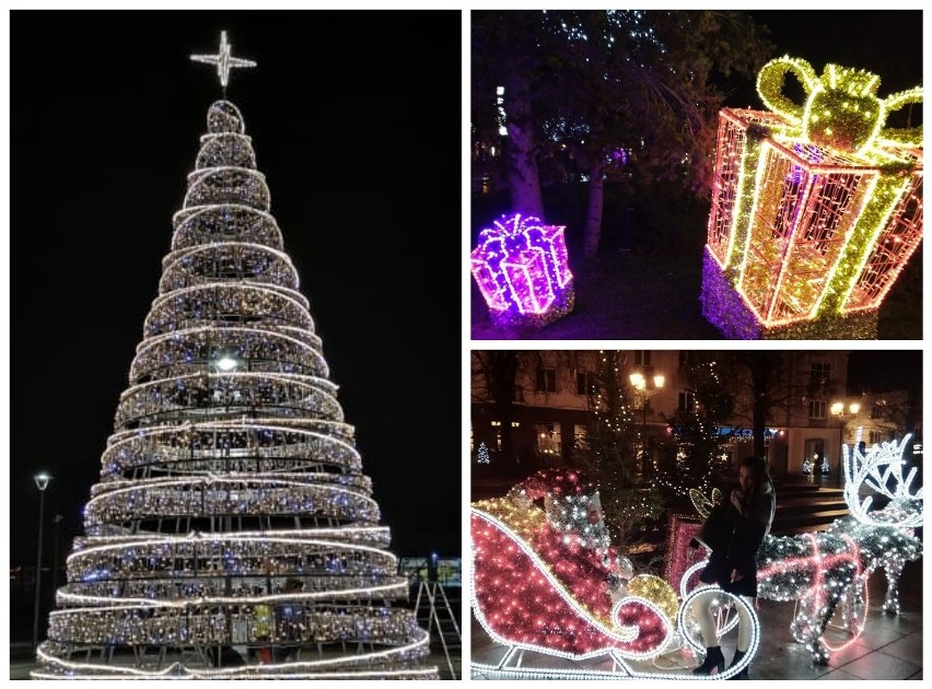 Świąteczne iluminacje w podlaskich miastach 2019. Zobacz, jak miasta z naszego regionu zostały ozdobione na święta [ZDJĘCIA]