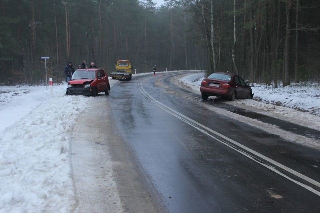 Wypadek na drodze Juchnowiec - Bielsk Podlaski w miejscowości Tryczówka