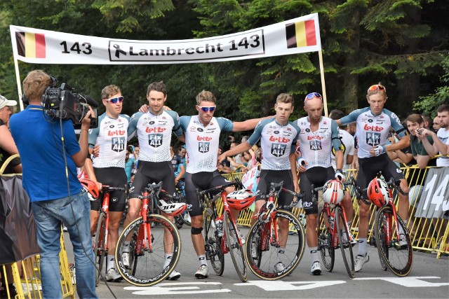 Tour de Pologne 2019. IV etap z Jaworzna na Kocierz był Przejazdem Pamięci dla Bjorga Lambrechta