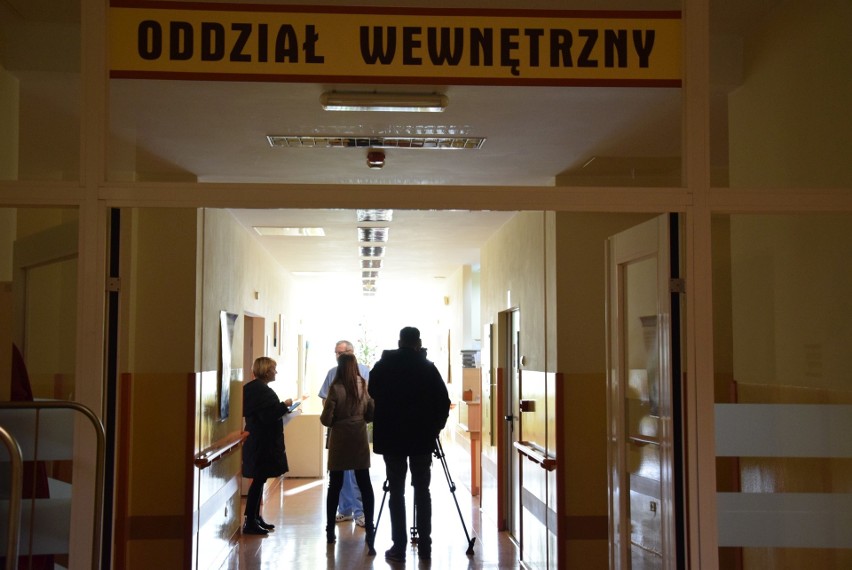 Oddział wewnętrzny w szpitalu powiatowym w Kluczborku.