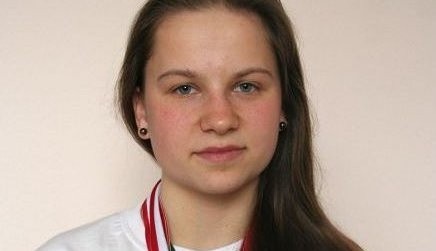 Joanna Białek z medalami mistrzostw Europy.  