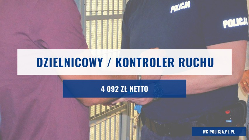 Średnie wynagrodzenie dzielnicowego i kontrolera ruchu...