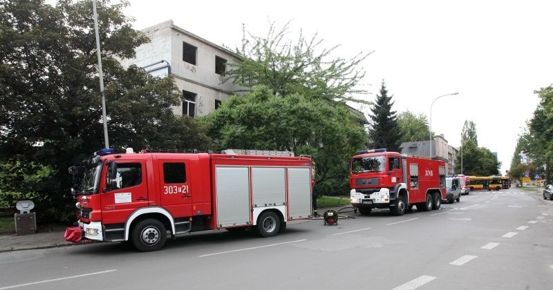 Pożar przy ul. Sienkiewicza