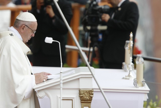 Papież Franciszek na Jasnej Górze w Częstochowie.