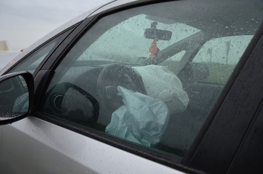 Wypadek na A4: Na węźle Pietrzykowice zderzyły się dwa samochody osobowe (ZDJĘCIA)