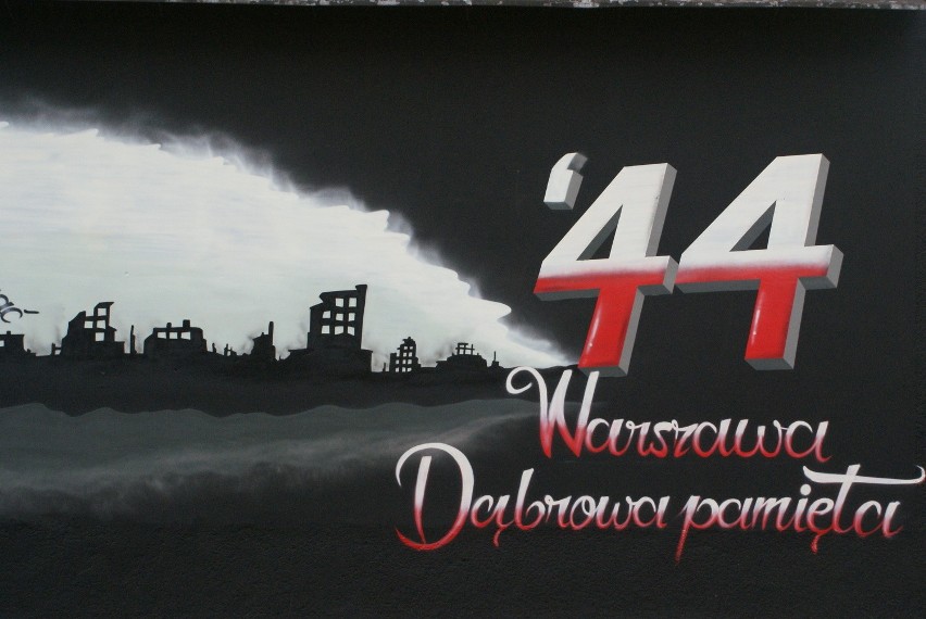 Powstańczy mural powstał na bloku przy ul. Górników Redenu,...