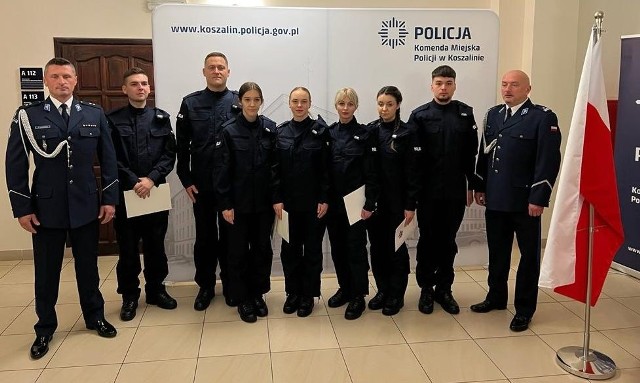 Kolejni funkcjonariusze zasilili szeregi koszalińskiej policji.