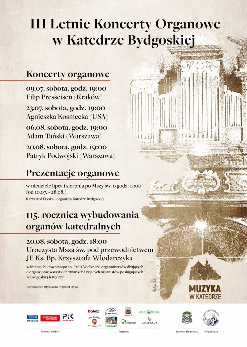 Muzyka latem w Bydgoszczy płynie rzeką, „rejsem”, brzmi też w katedrze