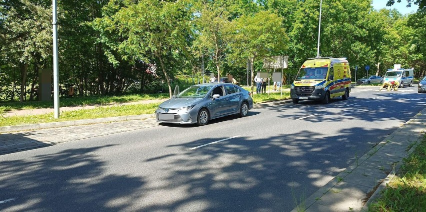 Kolizja na skrzyżowaniu ul. Gdańskiej i Klonowej w Słupsku