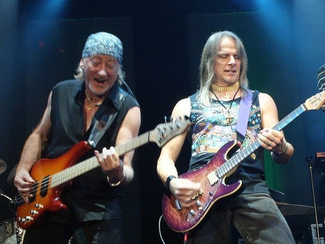 Od lewej: Roger Glower, Steve Morse, Ian Gillan. W tym składzie muzycy zagrają w niedzielę w Charlotcie.