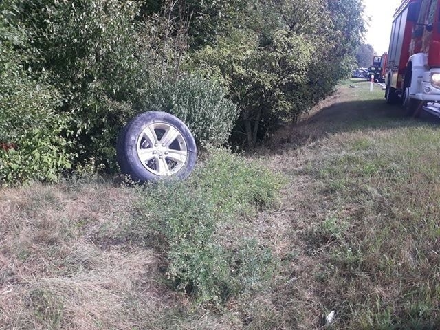 Wypadek w Starym Dworze niedaleko Koronowa.