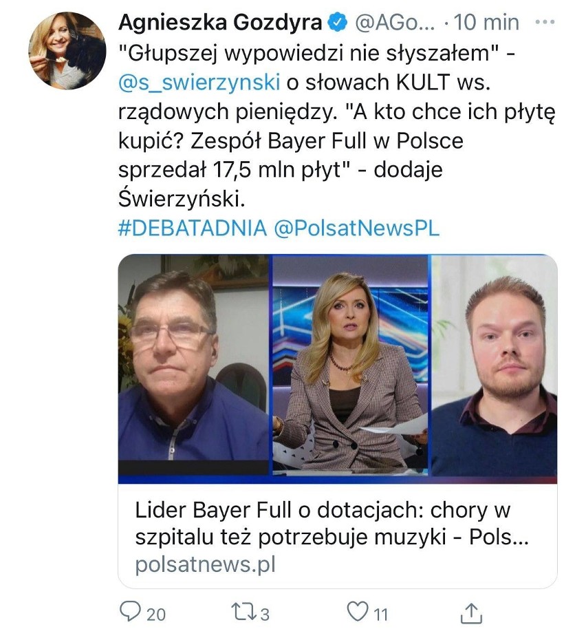 Lider zespołu Bayer Full atakuje Kult. Co na to internauci?...