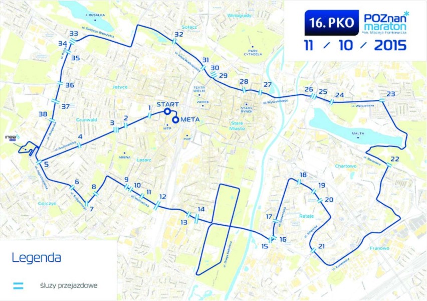 Maraton w Poznaniu zmieni miasto na wiele godzin