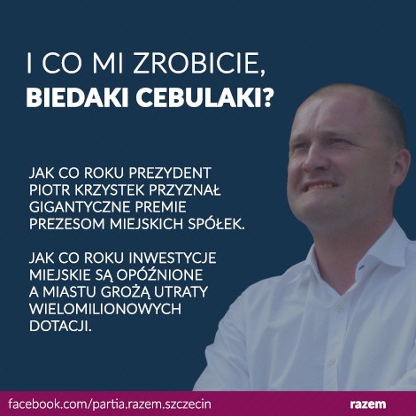 - Krzystek rozdaje premie za niezrealizowane inwestycje,...