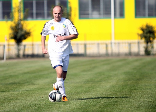 Mateusz Kamola, strzelił gola dla Energii w meczu ze Zniczem.