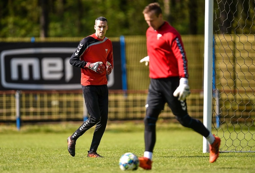 Pierwszy trening piłkarzy GKS Tychy...