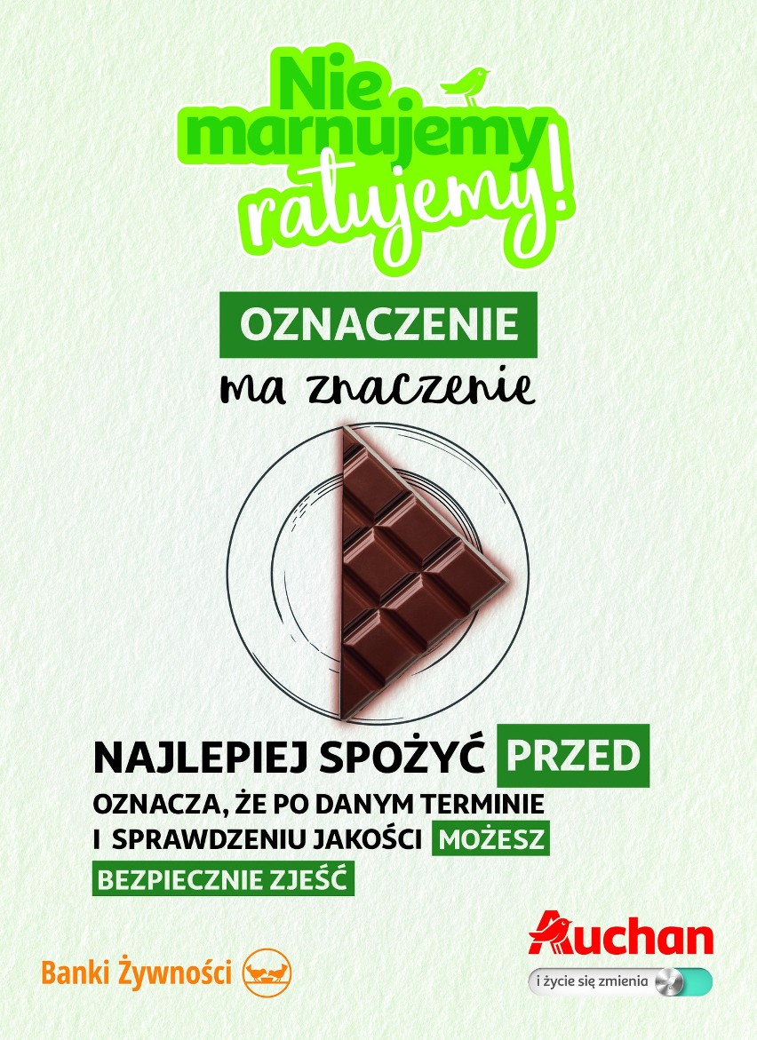 Kampania Auchan i Banków Żywności "Oznaczenie ma znaczenie".