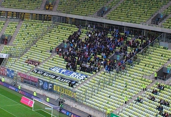 Kibice na meczu Lechia - Ruch