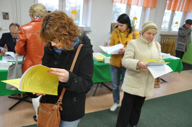 Głosowanie z wyborach samorządowych jesienią 2014 roku