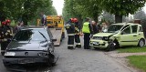 Zderzenie dwóch samochodów w Chmielowicach