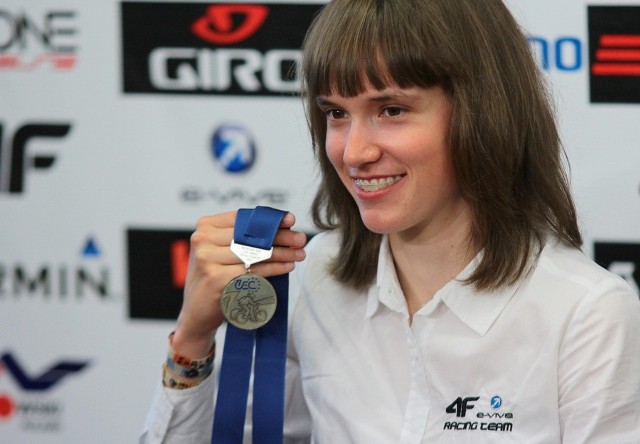 Paula Gorycka ze srebrnym medalem mistrzostw Europy. 