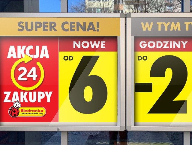 23 października w sumie ponad 2700 sklepów Biedronki będzie w piątek funkcjonować w wydłużonych godzinach pracy, co najmniej do godz. 23.30 lub dłużej