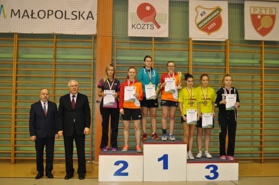Na podium medalistki debla kobiet w mistrzostwach Małopolski