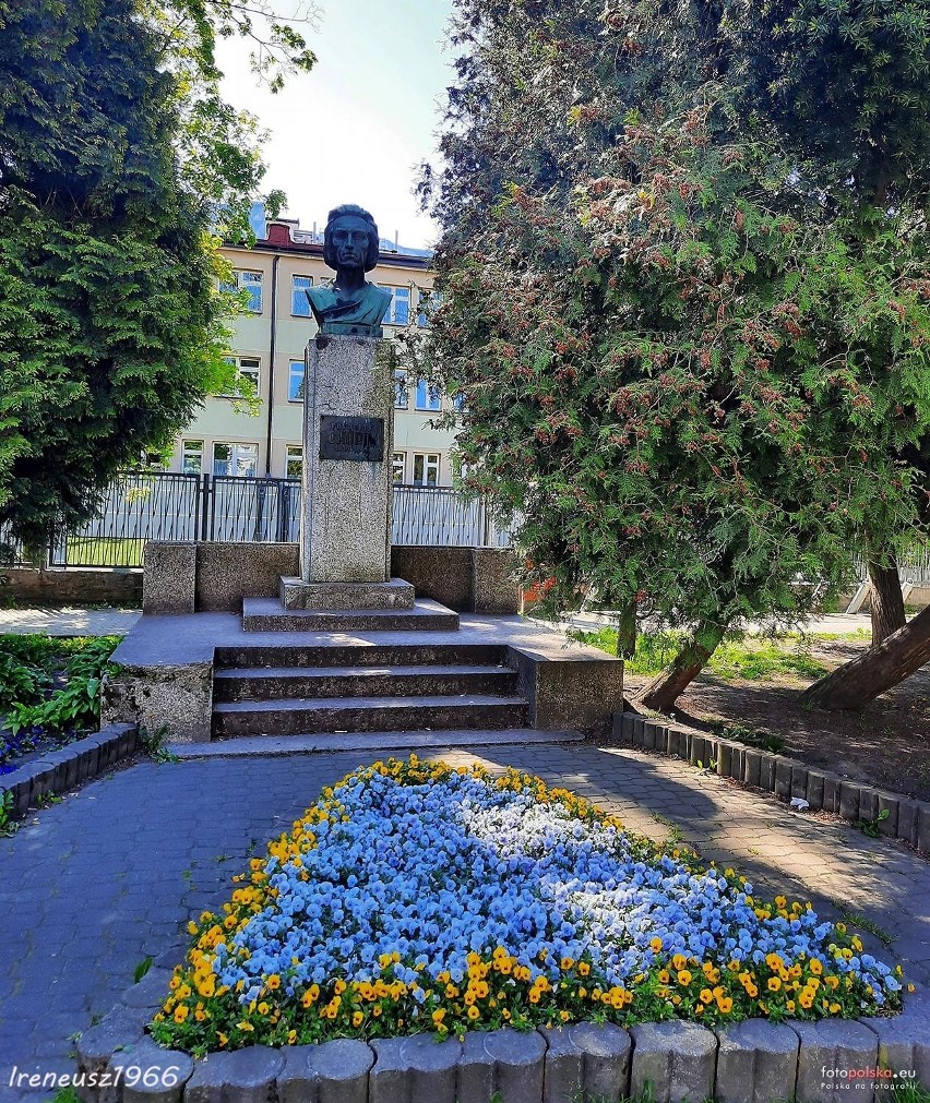Pomnik Fryderyka Chopina w Chorzowie znajduje się przy ul....