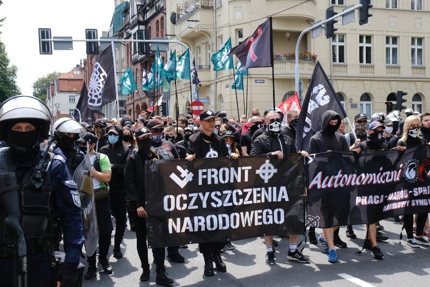 18.07.2020 Katowice, marsz nacjonalistów....