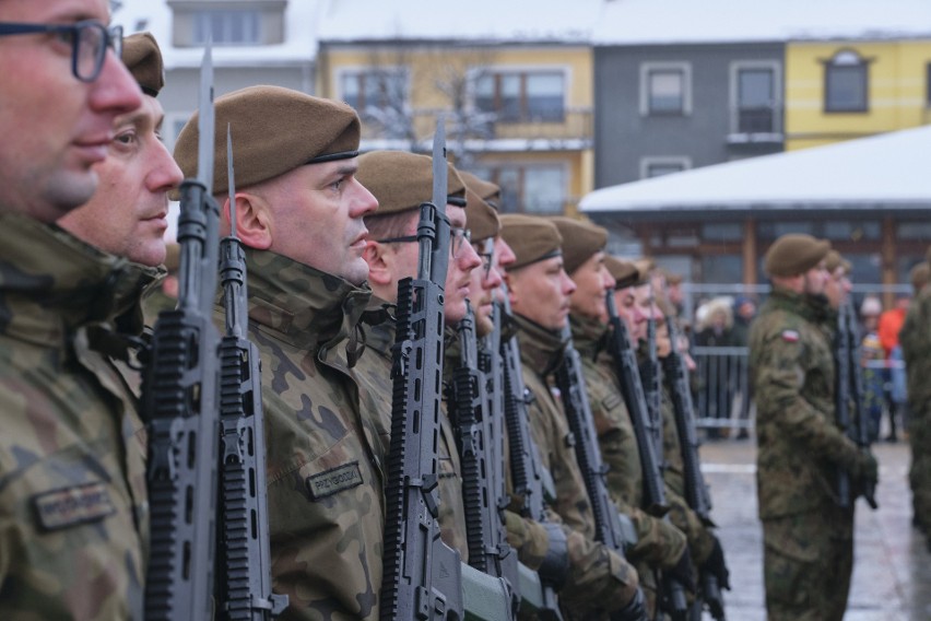 Przysięga żołnierzy WOT w Nowym Targu