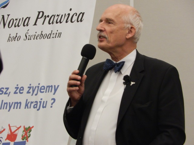 Janusz Korwin Mikke w Gorzowie.