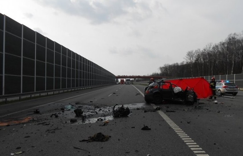 Wypadek na A1 w Bytomiu: 39-letni kierowca samochodu...