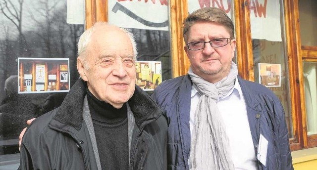 Strajk wspominali wczoraj w Starym Bieżanowie m.in. Adam Macedoński (po lewej) i Ryszard Majdzik